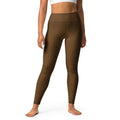 Leggings Marron de yoga con bolsillo