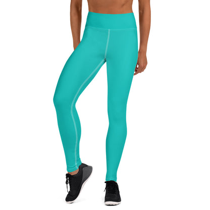 Leggings Iris Blue de yoga avec sac