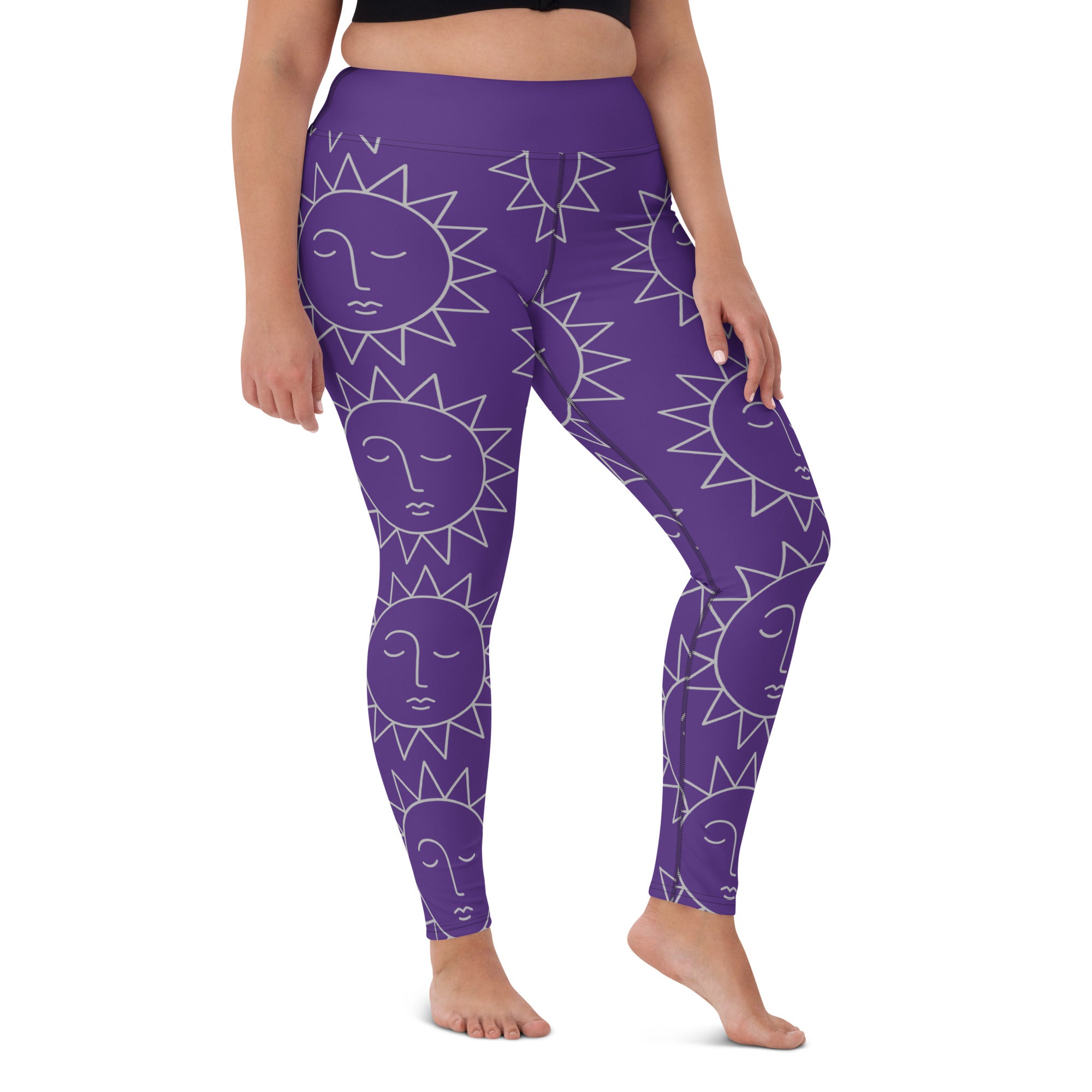 Indigo Sol Yoga Leggings: Heavenly Depth and Shine in Every Movement ☀️