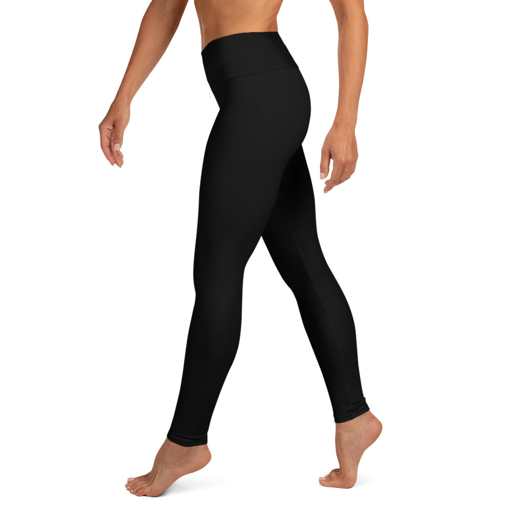 Black yoga leggings with pocket