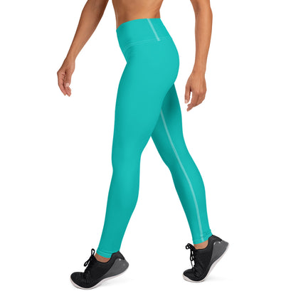 Leggings Iris Blue de yoga avec sac