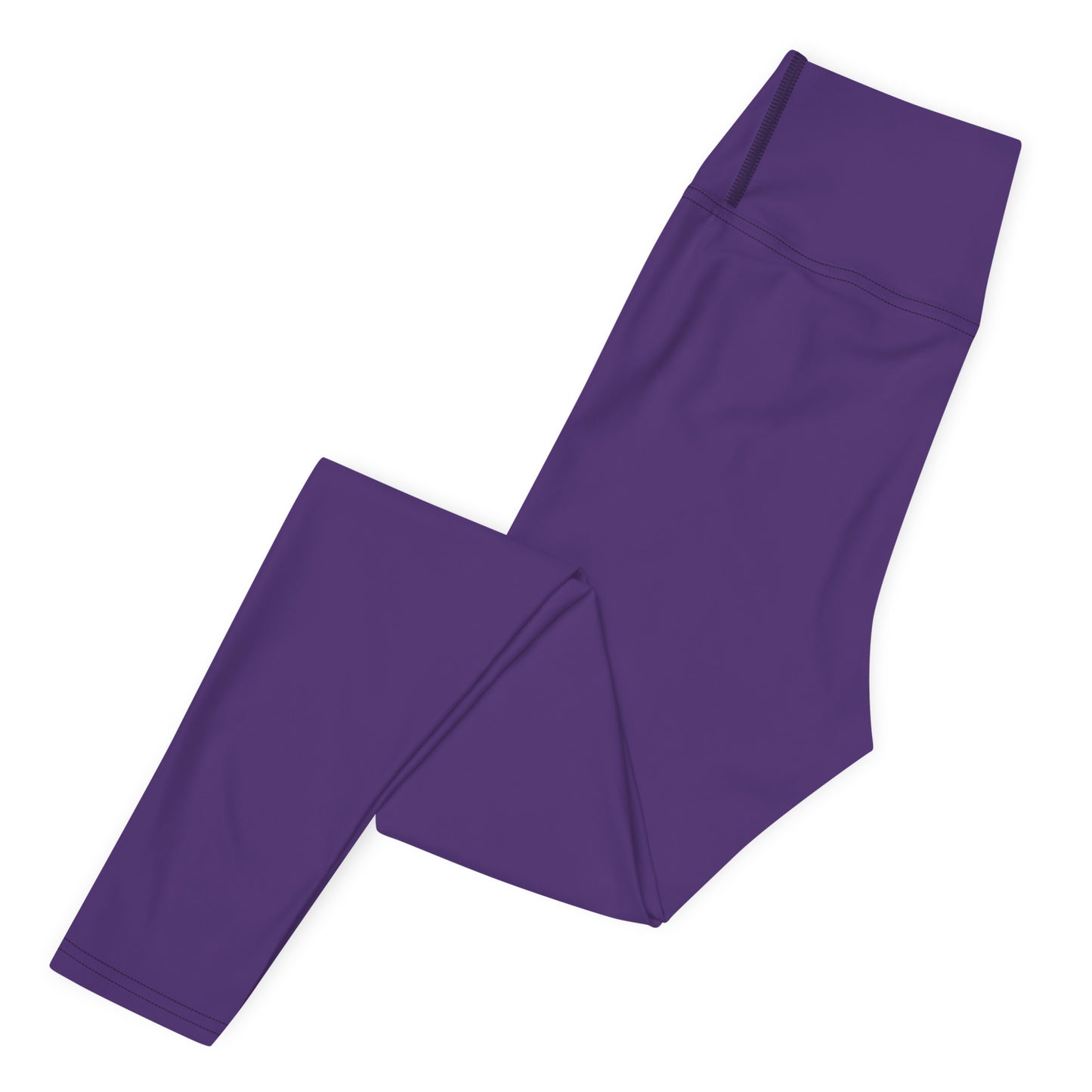 Purple yoga leggings with pocket