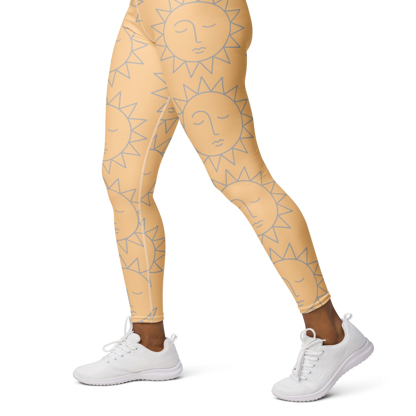 Leggings Frangipani de yoga: Elegancia tropical con bolsillo