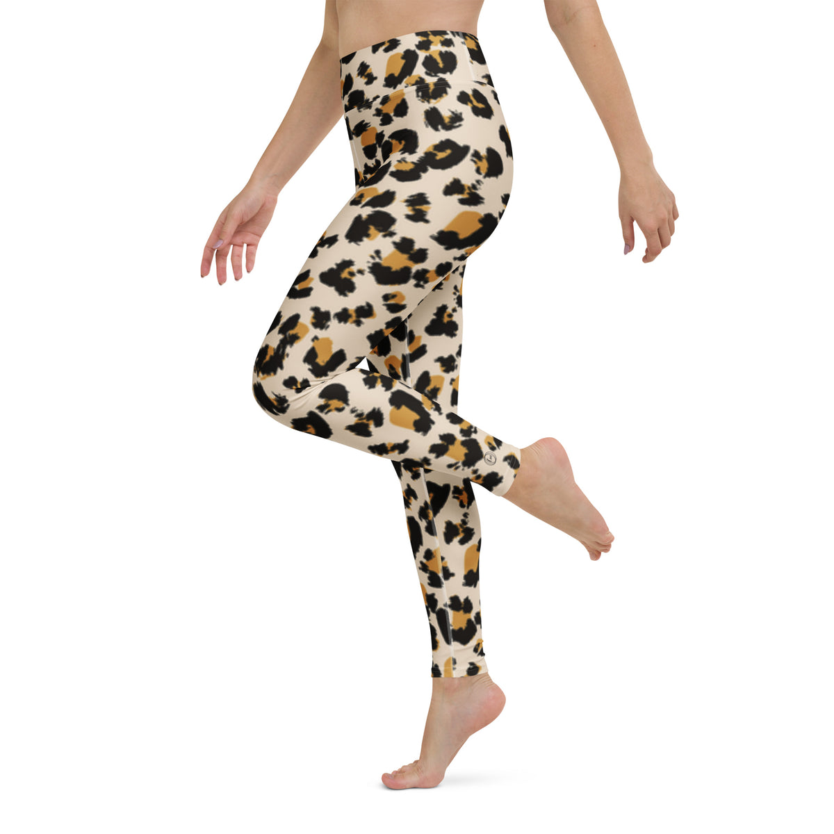 Leggings de yoga Leopard Love – Mallas sostenibles con diseño animal print Om Domo