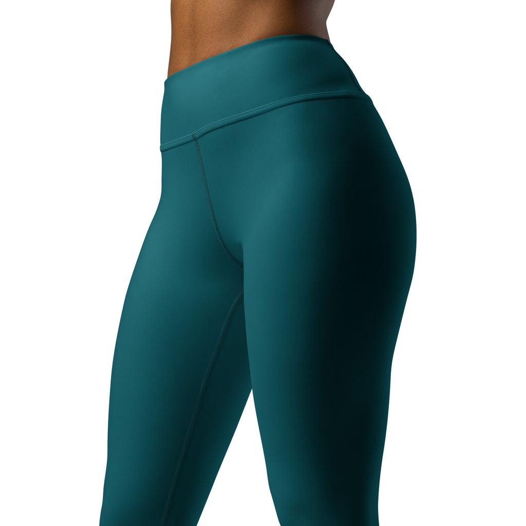 Petrol Blue Yoga Leggings with Pocket