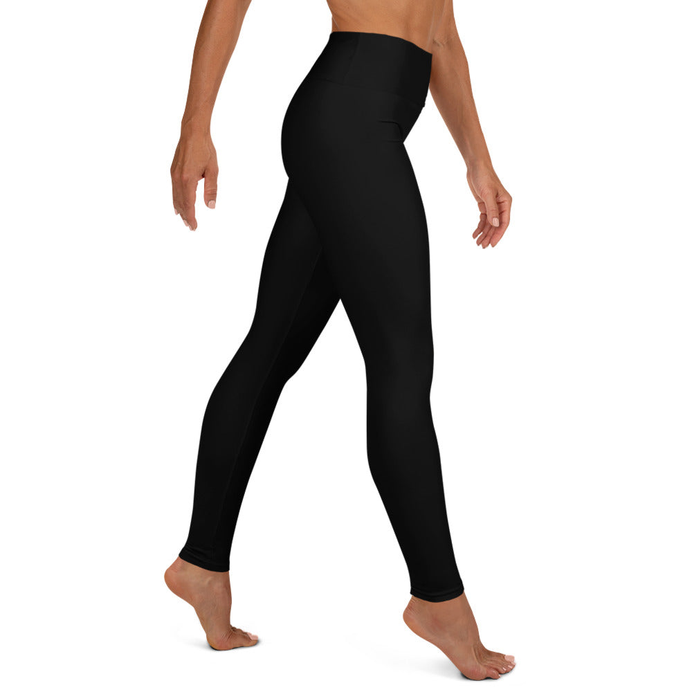 Black yoga leggings with pocket