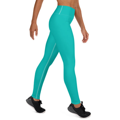 Leggings Iris Blue de yoga avec sac