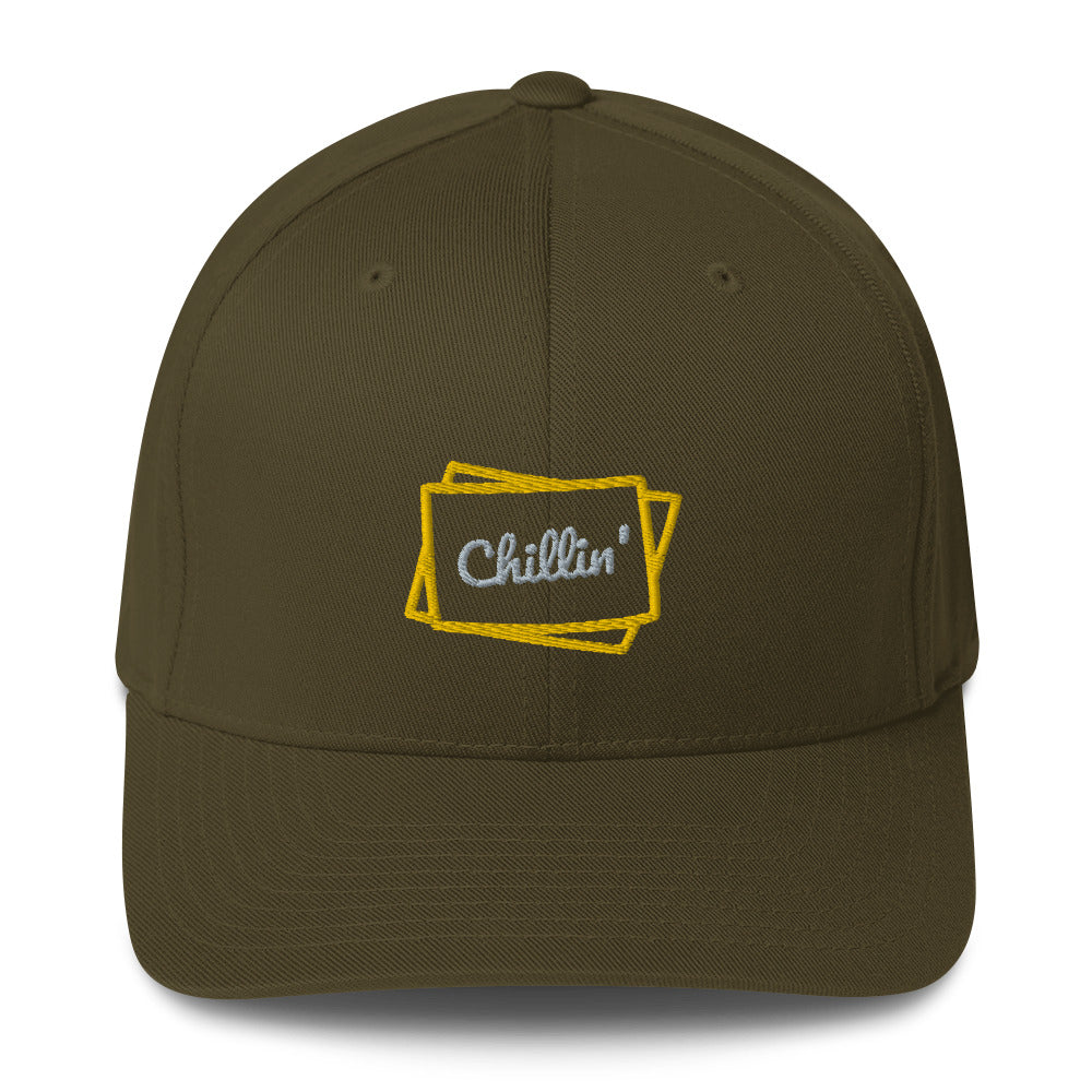 Gorra cerradas por detrás con un diseño Chillin