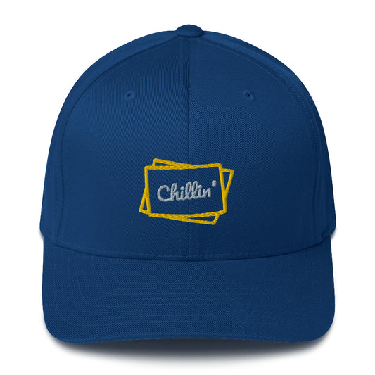 Cap closed at the back with a Chillin design