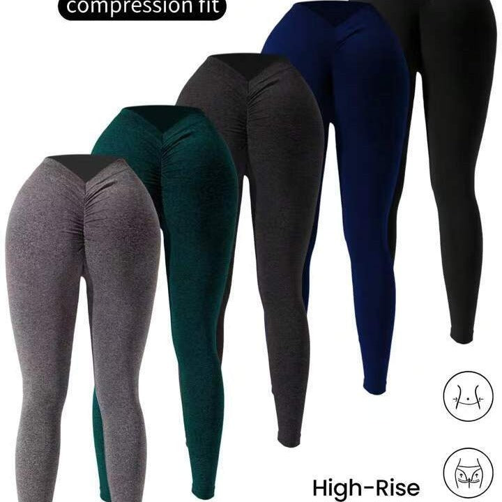 Leggings Deportivos Mujer Cintura en V Efecto Lifting | 8 Diseños