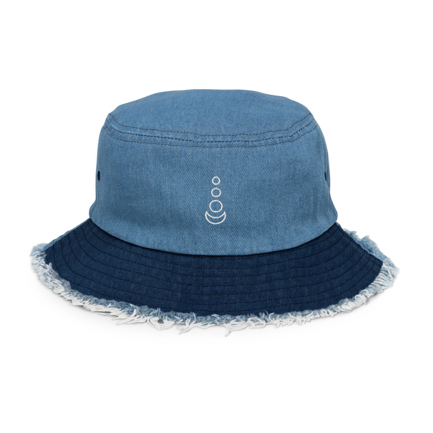 Gorro de pescador vaquero desgastado