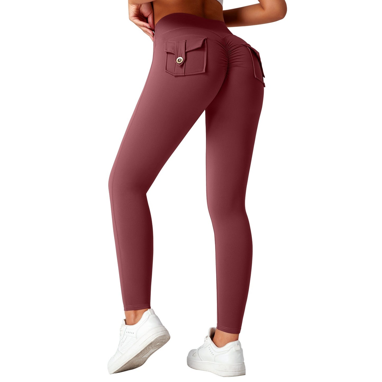 Leggings Fitness Cintura Alta Efecto Lifting con Bolsillos | 25 Colores