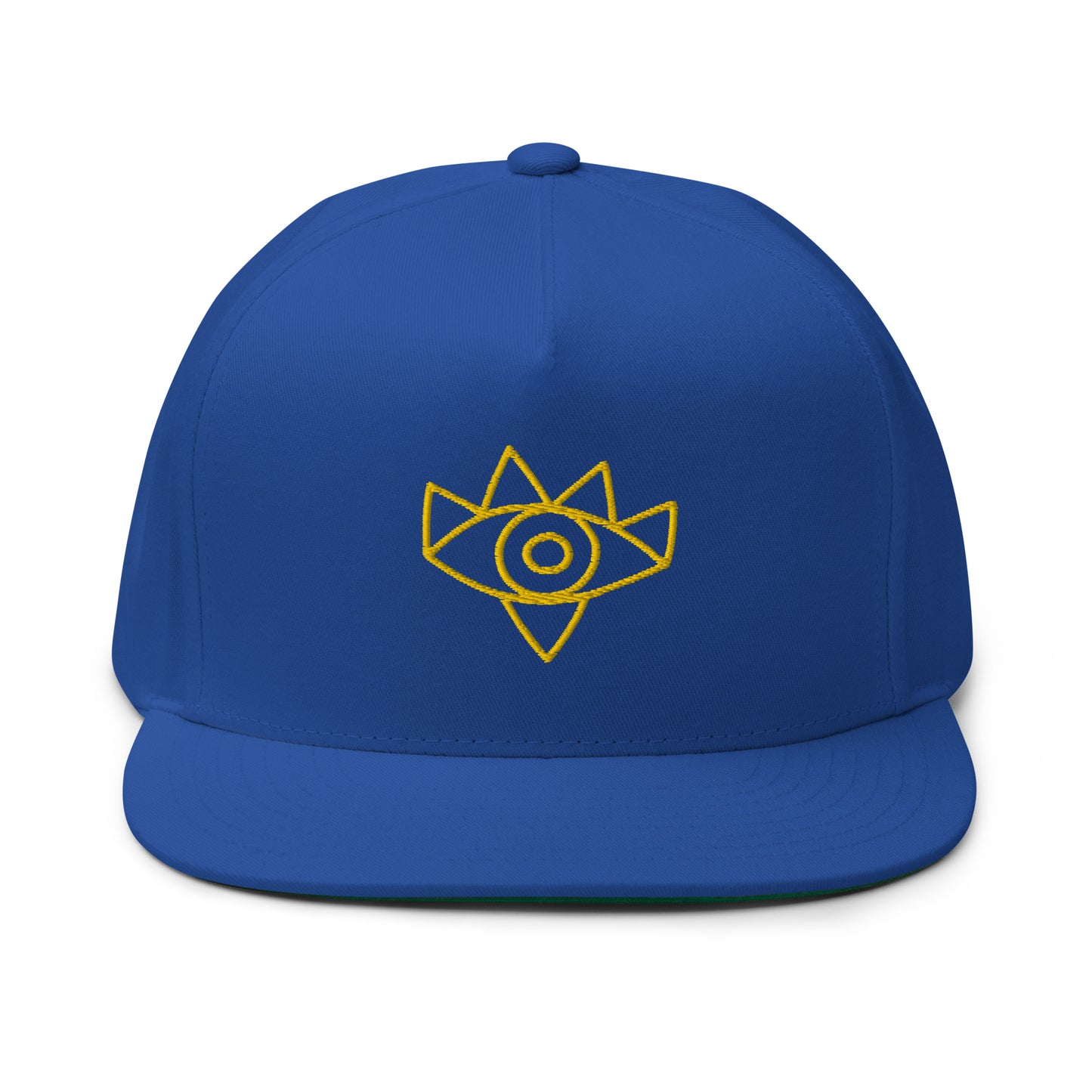 Gorra de visera plana con diseño de ojo