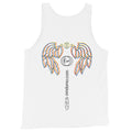 Camiseta de Tirantes Clásica de Algodón con Diseño de Pluma y Alas – Calidad y Suavidad de Omdomo
