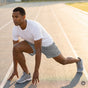 Pantalón corto de deporte — Gris — imagen generada con IA a partir de la foto real del producto