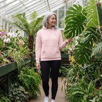 Sudadera con capucha Rosa Bruma · 95 % poliéster reciclado