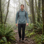 Sudadera con capucha Verde Jade — imagen generada con IA a partir de la foto real del producto