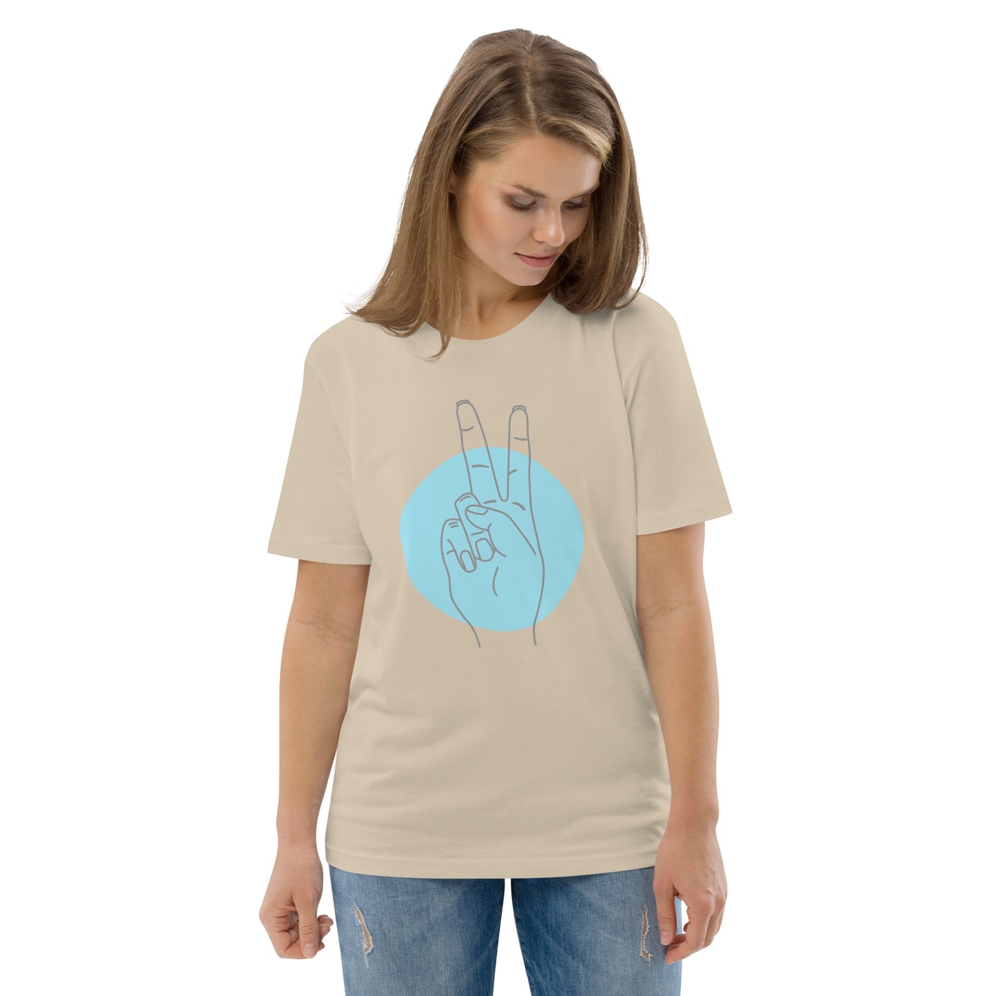 Camiseta Amor y Paz de algodón orgánico