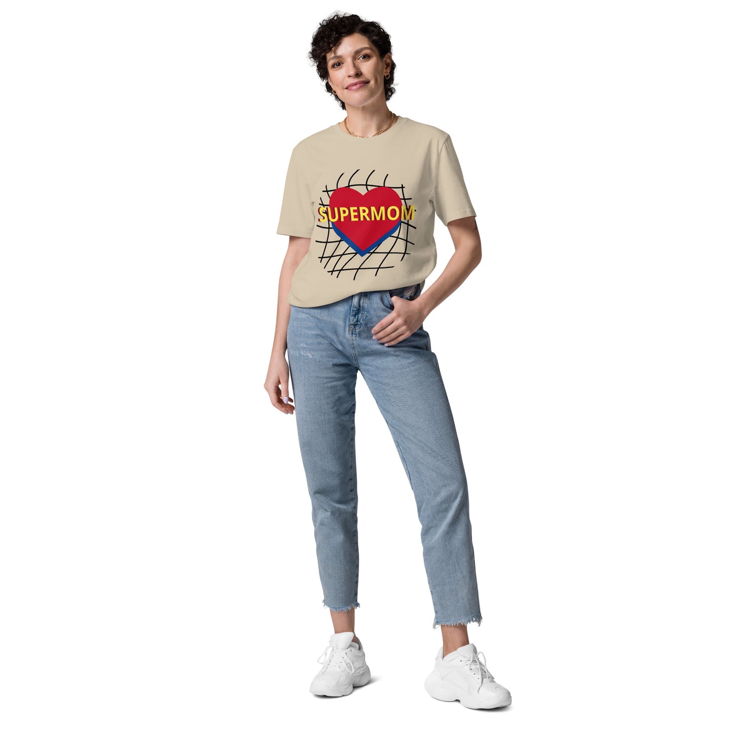 "Camiseta Unisex Orgánica 'Supermom' | Estilo, Comodidad y Sostenibilidad"