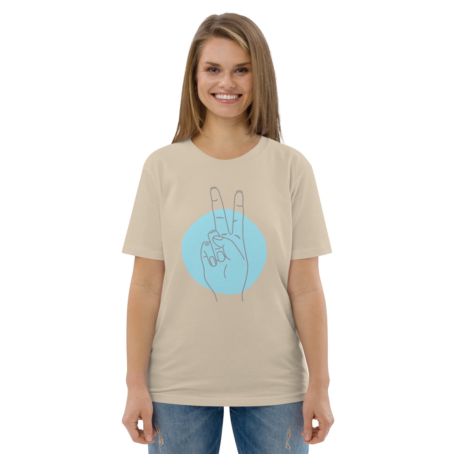 Camiseta Amor y Paz de algodón orgánico