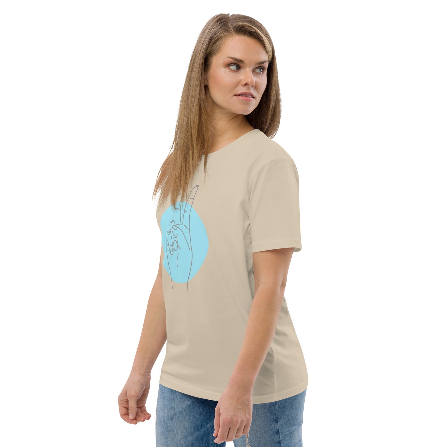 Camiseta Amor y Paz de algodón orgánico