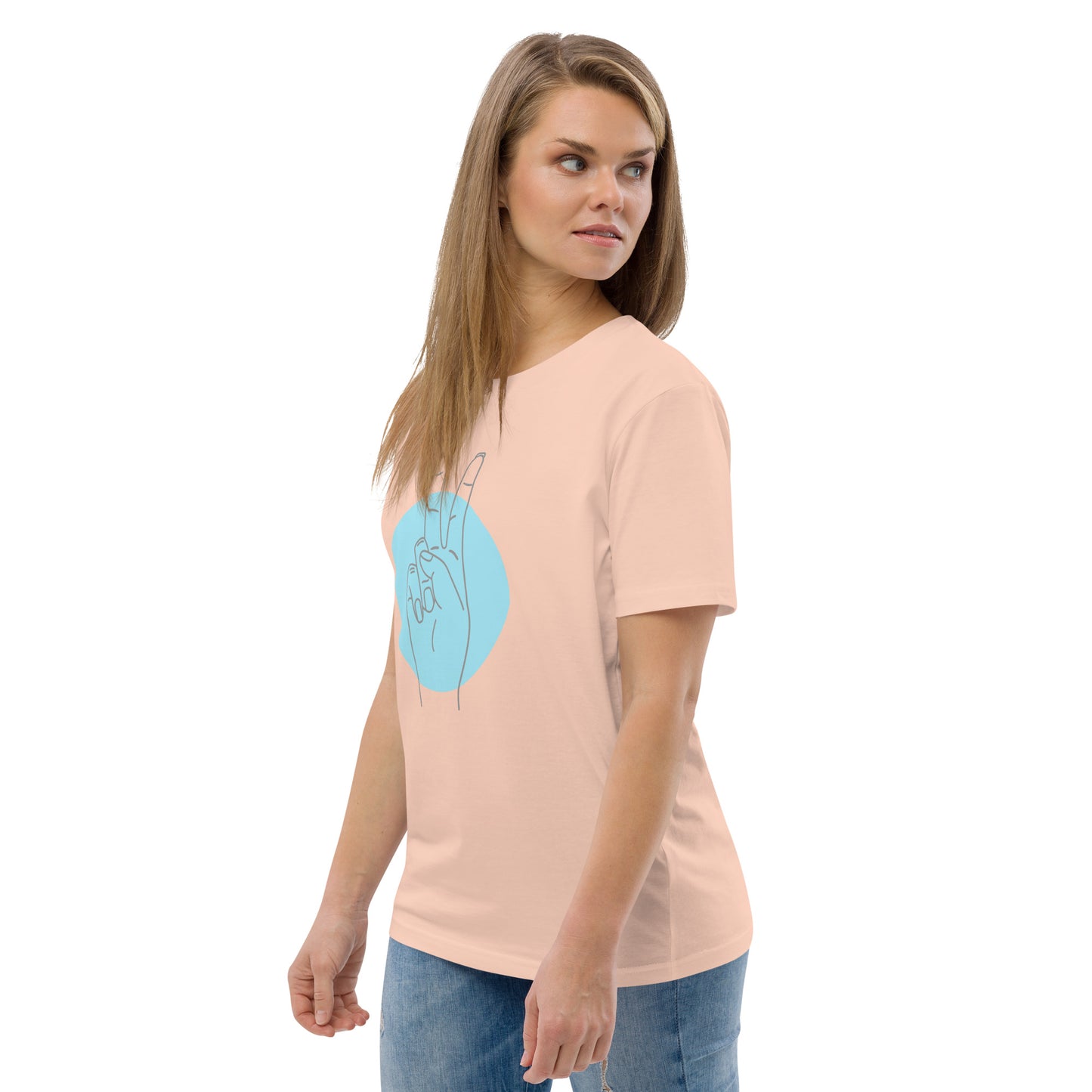 Camiseta Amor y Paz de algodón orgánico