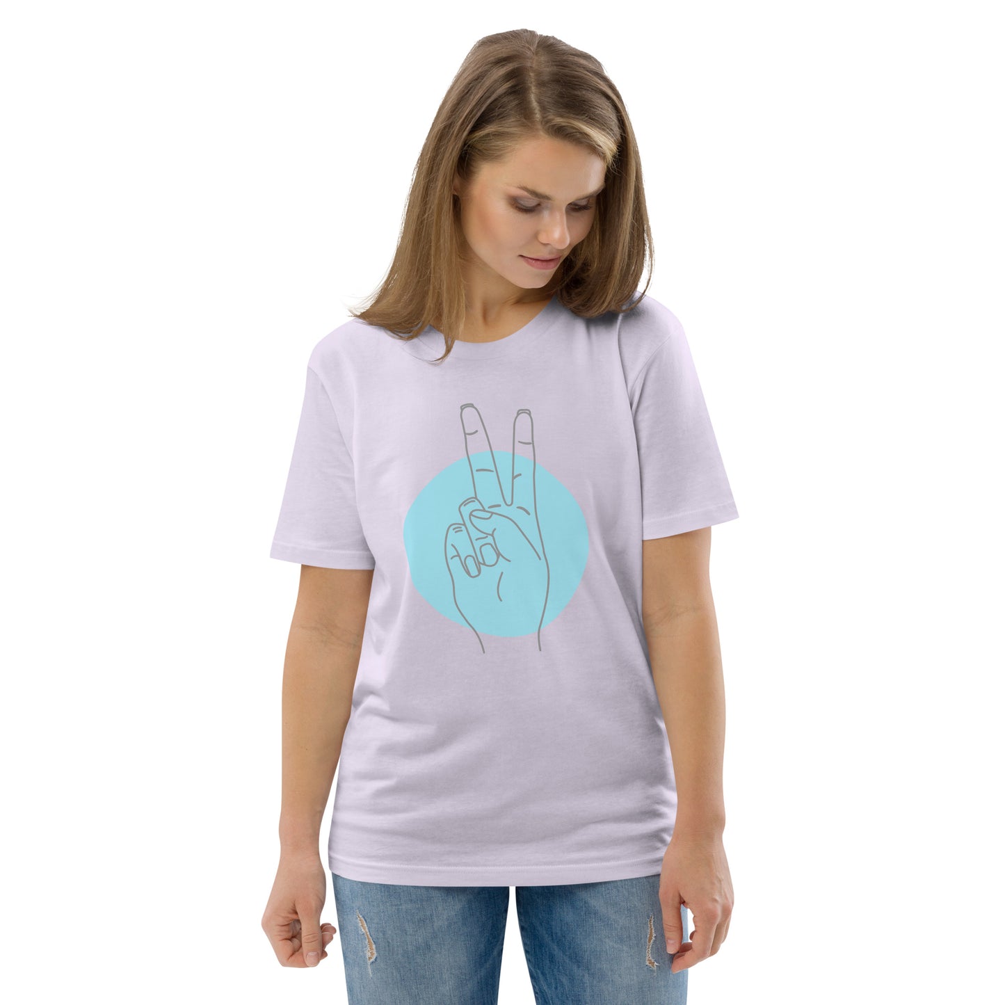 Camiseta Amor y Paz de algodón orgánico