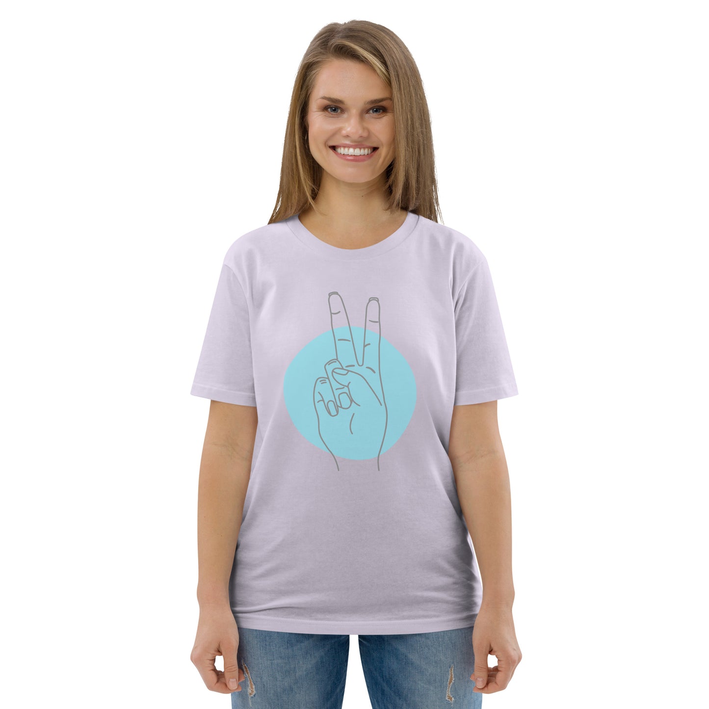 Camiseta Amor y Paz de algodón orgánico