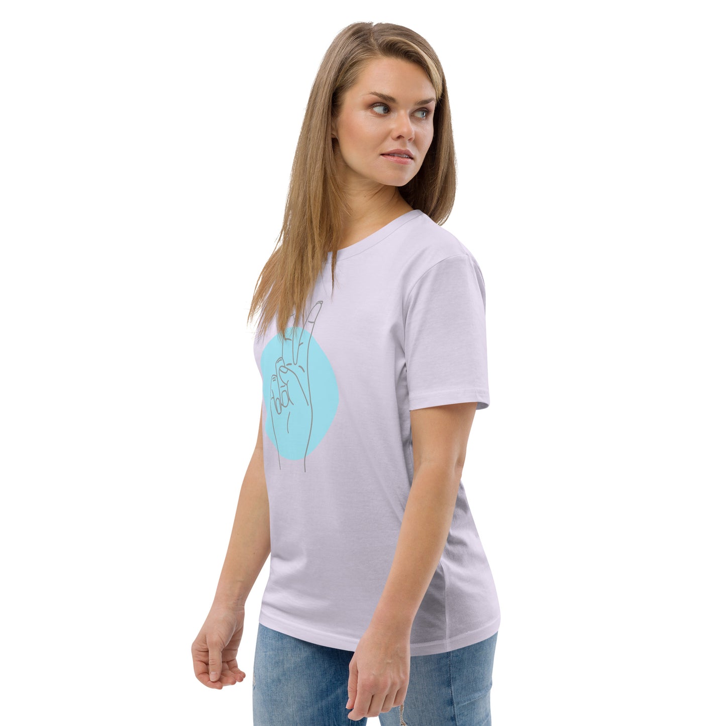 Camiseta Amor y Paz de algodón orgánico