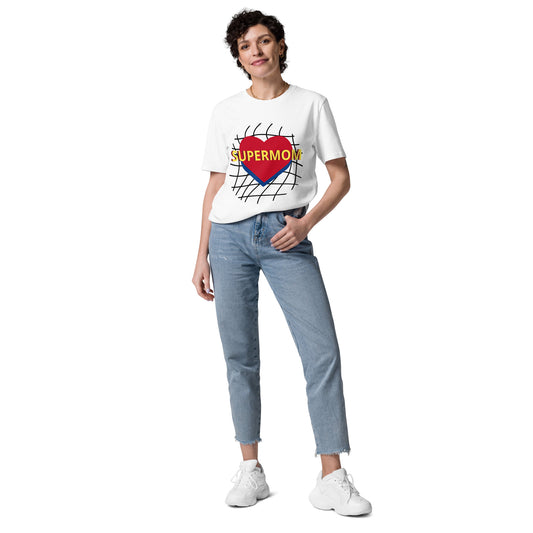 "Camiseta Unisex Orgánica 'Supermom' | Estilo, Comodidad y Sostenibilidad"