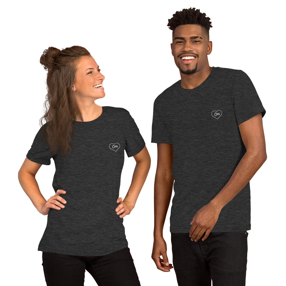 Om Heart: Premium T-Shirt with Inspirational Design