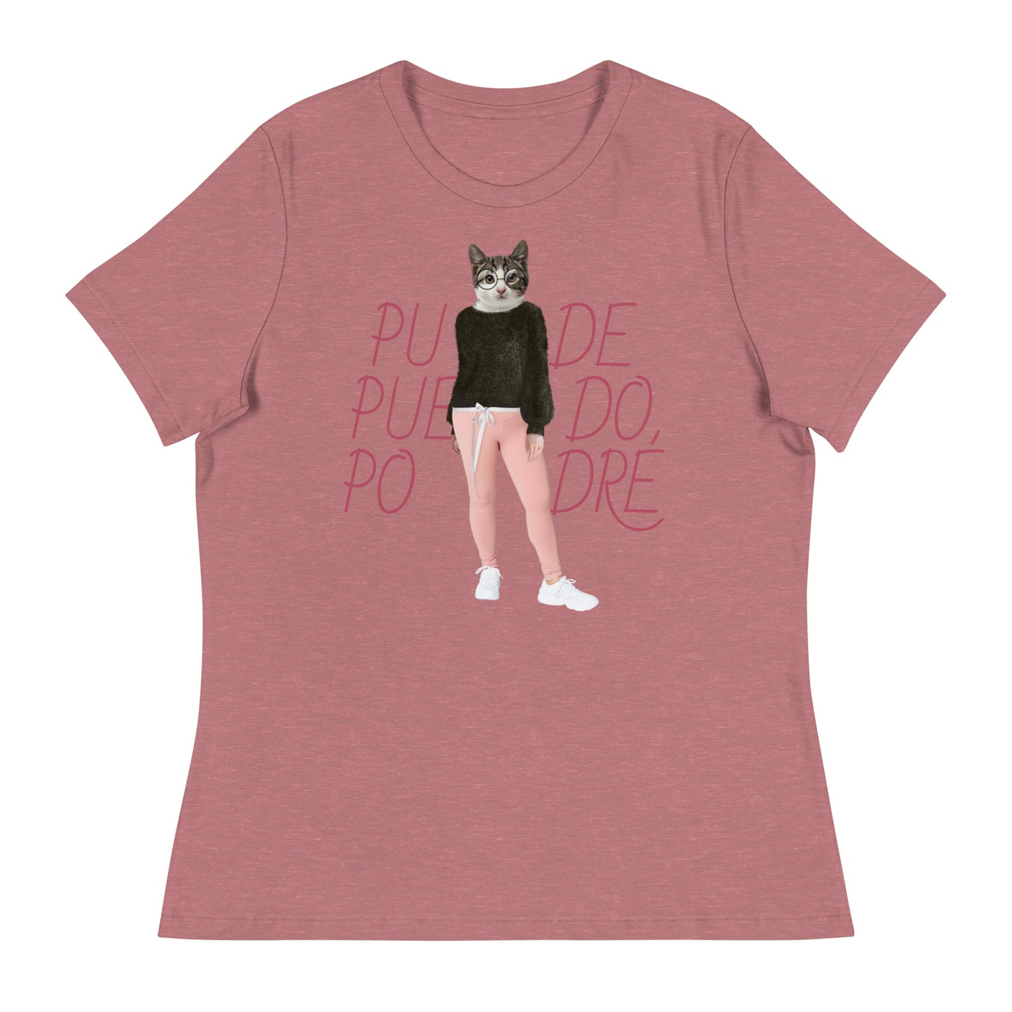 Camiseta ‘Pawsitivity’ con Diseño Inspirador de Gato Sabio